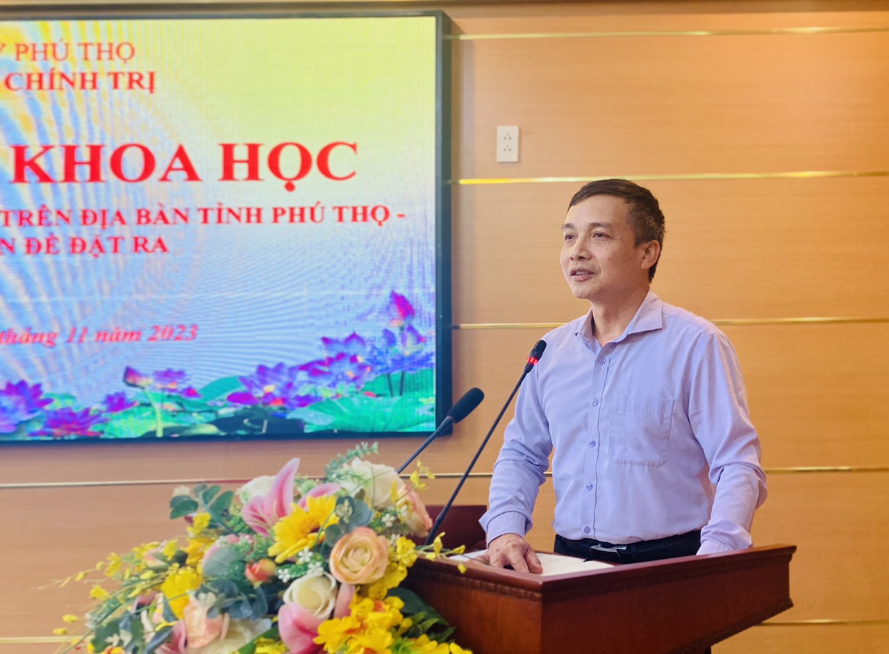 Hội thảo khoa học cấp trường “Xây dựng nông thôn mới trên địa bàn tỉnh Phú Thọ - những vấn đề đặt ra”
